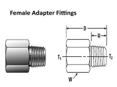 Female Adapter Compression Tube Fittings