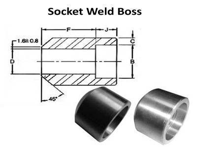 Socket Weld Boss - ASME B16.11, BS 3799