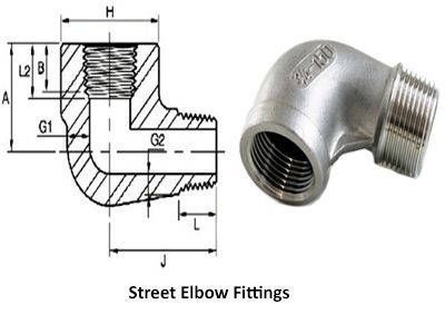 Street Elbow Compression Tube Fittings