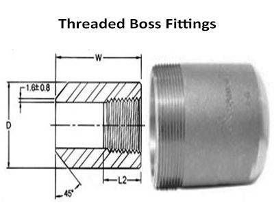 Threaded Boss - ASME B16.11, BS 3799