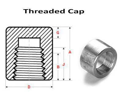 Threaded Cap - ASME B16.11, BS 3799